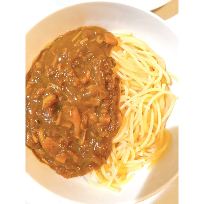 キノコカレースパゲティ★